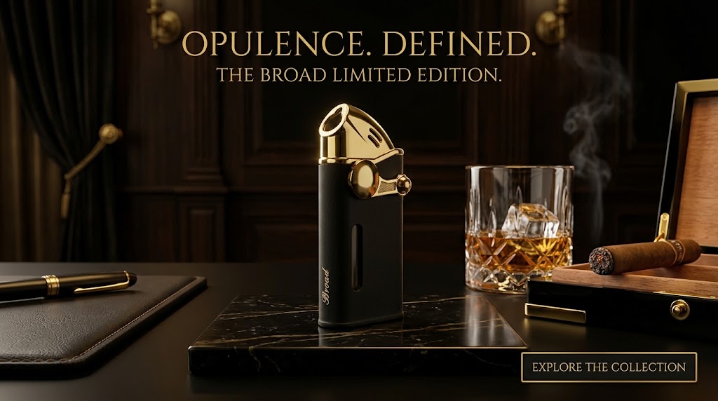 The Broad Don Edition: Luxury Gold & Matte Black Torch Lighter