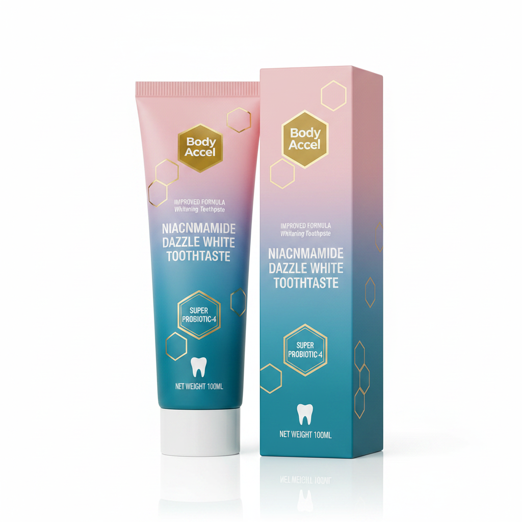 Body Accel Toothpaste - White Background