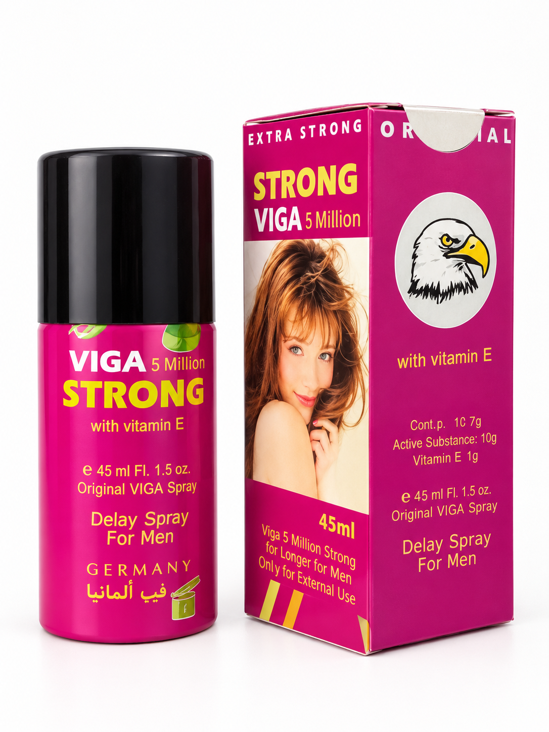 VIGA 5 Million Strong Delay Timing Spray for Men with Vitamin E – 45ml