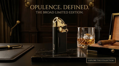The Broad Don  Edition:  Luxury Gold & Matte Black Torch Lighter