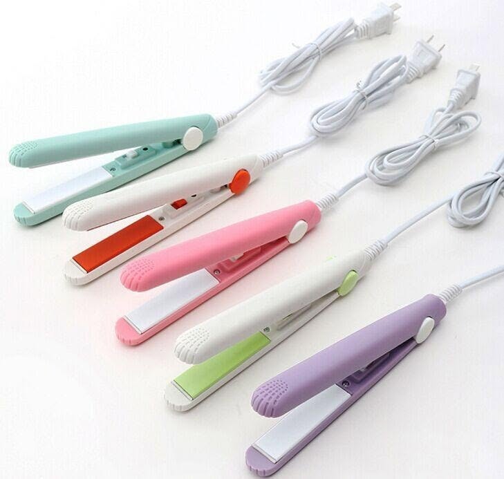 Mini Hair Straightener - Portable Flat Iron in 4 Pastel Colours