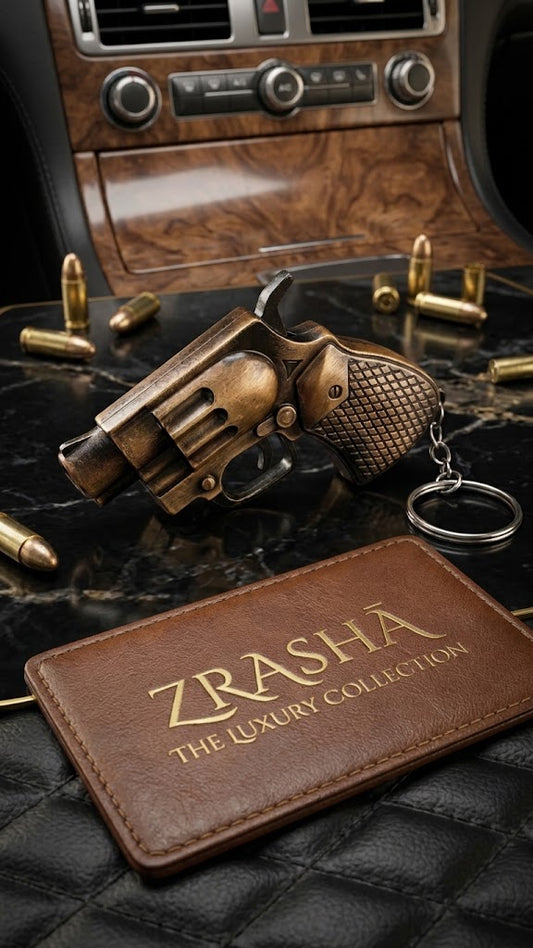 Mini Revolver Jet Lighter Keychain | Reffilable Pistol Lighter