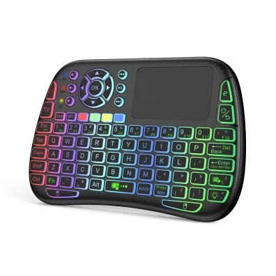 Ultimate Handheld Dual-Mode Wireless QWERTY Keyboard with Multi-Color LED Backlight