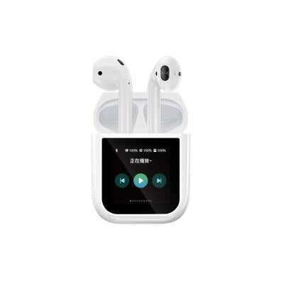 Smart Touch Screen ANC TWS Wireless Earbuds with Interactive LCD Charging Case
