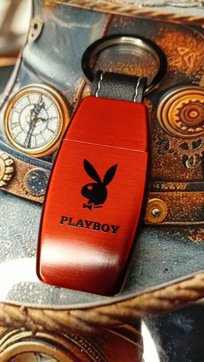 Playboy Luxury Keychain Jet Lighter (Matte Red)