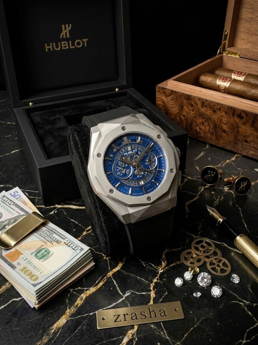 Hublot Classic Blue Fusion Chronograph
