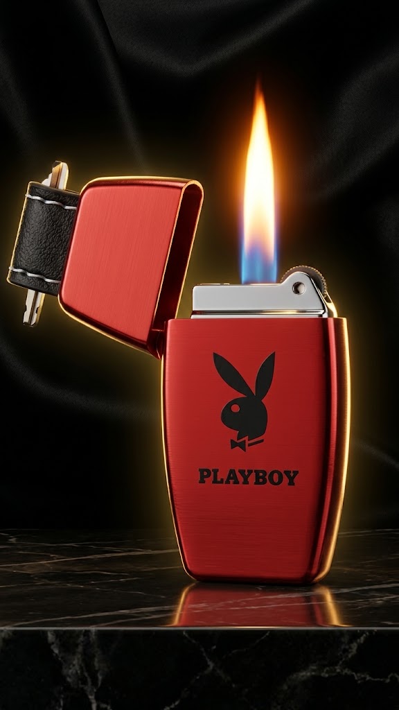 Playboy Luxury Keychain Jet Lighter (Matte Red)