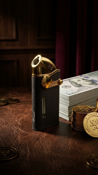 The Broad Don  Edition:  Luxury Gold & Matte Black Torch Lighter
