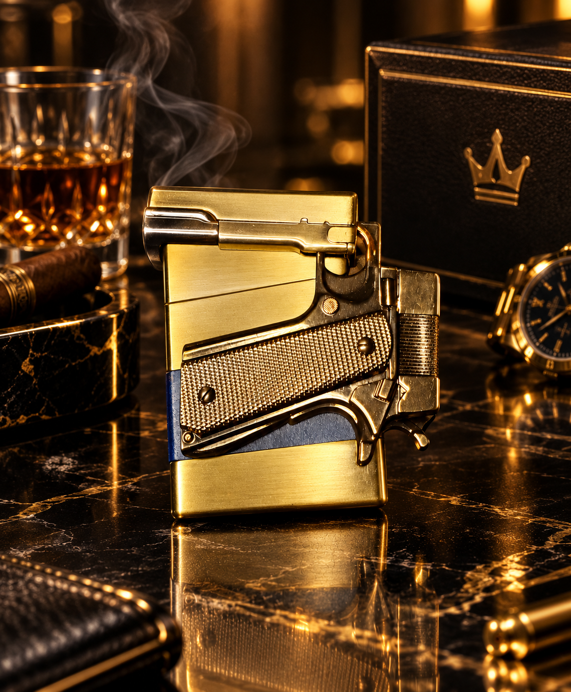 Premium Gold Metal Lighter