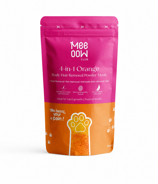 Meeoow 4-in-1 Orange Hair Removal Powder