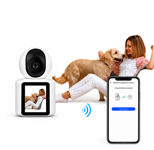 Smart WiFi Video Call Camera with Display | AI Motion Tracking & Two-Way Audio